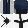 Gazebo avec murs latéraux 6 x 3 m Bleu Polyester et Acier 190 584195584195