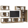 Ensemble meuble TV 6 pcs Chêne artisanal Bois d'ingénierie 584196584196
