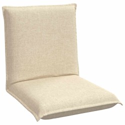 Fauteuil de sol ajustable Crème Tissu 584204584204