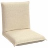 Fauteuil de sol ajustable Crème Tissu 584204584204