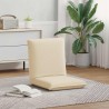 Fauteuil de sol ajustable Crème Tissu 584204584204