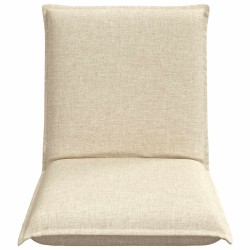Fauteuil de sol ajustable Crème Tissu 584204584204