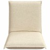 Fauteuil de sol ajustable Crème Tissu 584204584204