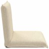 Fauteuil de sol ajustable Crème Tissu 584204584204