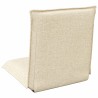 Fauteuil de sol ajustable Crème Tissu 584204584204