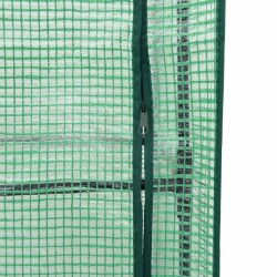 Jardinière de jardin avec couverture de serre et roues 2 pc PP 584205584205