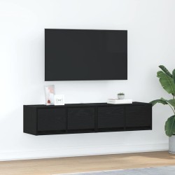 Meubles TV 2 pcs chêne noir 60x31x25,5 cm bois d'ingénierie 584208584208