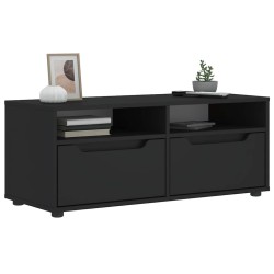 Meuble TV VISNES noir 100x40x38 cm bois d'ingénierie 584209584209