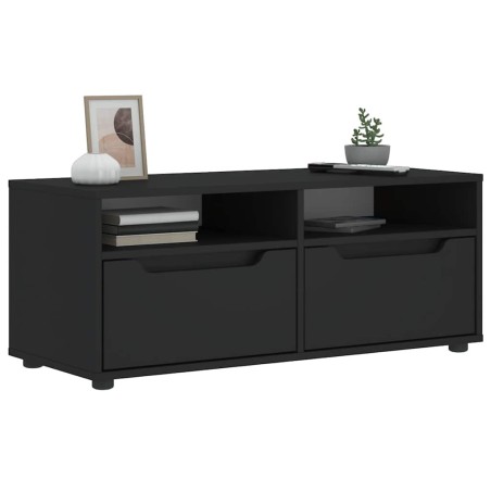 Meuble TV VISNES noir 100x40x38 cm bois d'ingénierie 584209584209
