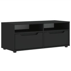 Meuble TV VISNES noir 100x40x38 cm bois d'ingénierie 584209584209