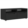 Meuble TV VISNES noir 100x40x38 cm bois d'ingénierie 584209584209