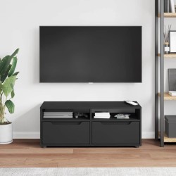 Meuble TV VISNES noir 100x40x38 cm bois d'ingénierie 584209584209