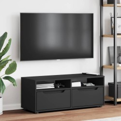 Meuble TV VISNES noir 100x40x38 cm bois d'ingénierie 584209584209