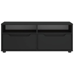 Meuble TV VISNES noir 100x40x38 cm bois d'ingénierie 584209584209