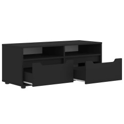Meuble TV VISNES noir 100x40x38 cm bois d'ingénierie 584209584209