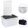 Fontaine de jardin et pompe Acier inoxydable 76 cm Triangulaire 584211584211