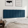Coussin de tête de lit Hanko bleu 120 cm velours 584212584212