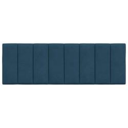 Coussin de tête de lit Hanko bleu 120 cm velours 584212584212
