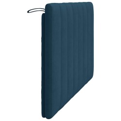 Coussin de tête de lit Hanko bleu 120 cm velours 584212584212