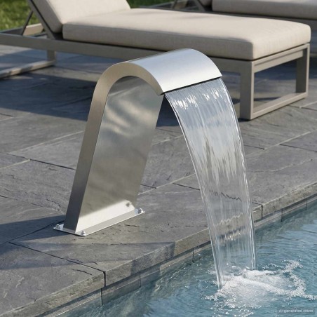 Fontaine de piscine Argenté 47 x 31 x 60 cm Acier inoxydable 584213584213