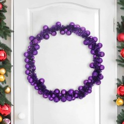 Guirlande de Boules de Noël Lilas 186 cm Polystyrène 584215584215