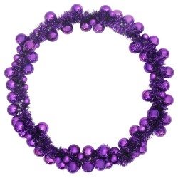Guirlande de Boules de Noël Lilas 186 cm Polystyrène 584215584215