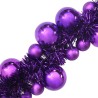 Guirlande de Boules de Noël Lilas 186 cm Polystyrène 584215584215