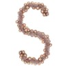 Guirlande de Boules de Noël Rose doré 186 cm Polystyrène 584216584216