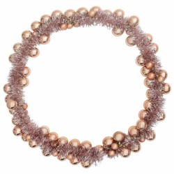 Guirlande de Boules de Noël Rose doré 186 cm Polystyrène 584216584216