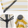 Parasol de jardin avec base 200 x 300 cm Polyester 584217584217