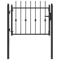 Porte de Clôture HORST 100 x 75 cm métal Noir Verrouillable 584224584224