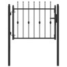 Porte de Clôture HORST 100 x 75 cm métal Noir Verrouillable 584224584224