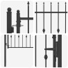 Porte de Clôture HORST 100 x 75 cm métal Noir Verrouillable 584224584224