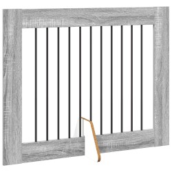 Porte de chien pliable avec supports 4 pcs Sonoma gris 401 cm 584226584226