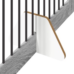 Porte de chien pliable avec supports 4 pcs Sonoma gris 401 cm 584226584226