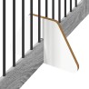 Porte de chien pliable avec supports 4 pcs Sonoma gris 401 cm 584226584226