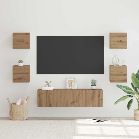 Ensemble meuble TV 6 pcs Chêne artisanal Bois d'ingénierie 584227584227