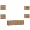 Ensemble meuble TV 6 pcs Chêne artisanal Bois d'ingénierie 584227584227