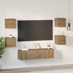 Ensemble meuble TV 6 pcs Chêne artisanal Bois d'ingénierie 584227584227