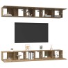 Ensemble meuble TV 6 pcs Chêne artisanal Bois d'ingénierie 584228584228