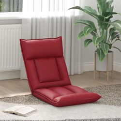 Fauteuil de sol ajustable Bordeaux Simili cuir 584229584229