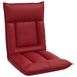Fauteuil de sol ajustable Bordeaux Simili cuir 584229584229