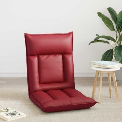 Fauteuil de sol ajustable Bordeaux Simili cuir 584229584229