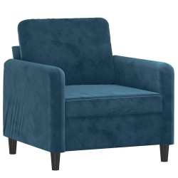 Fauteuil Bleu 60 cm Velours 584232584232