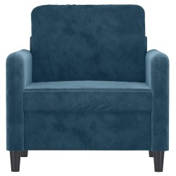 Fauteuil Bleu 60 cm Velours 584232584232