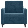 Fauteuil Bleu 60 cm Velours 584232584232