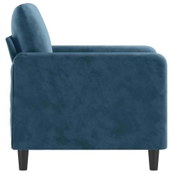 Fauteuil Bleu 60 cm Velours 584232584232