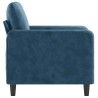Fauteuil Bleu 60 cm Velours 584232584232