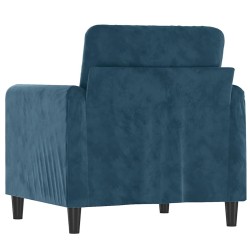 Fauteuil Bleu 60 cm Velours 584232584232