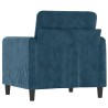 Fauteuil Bleu 60 cm Velours 584232584232
